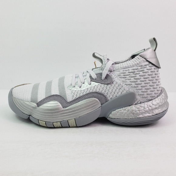 Adidas Trae Young 2 Mens Size 10 Grey Silver Basketball Sneaker Shoes HQ0997 main image 6